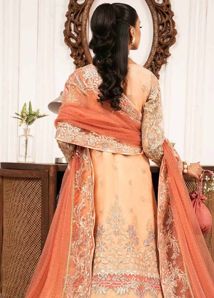 Inayat By Ajr Embroidered Organza Suit Unstitched 3 Piece AJR24IWD-03 Sun Kissed - Formal Collection