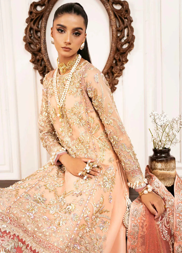 Inayat By Ajr Embroidered Organza Suit Unstitched 3 Piece AJR24IWD-03 Sun Kissed - Formal Collection