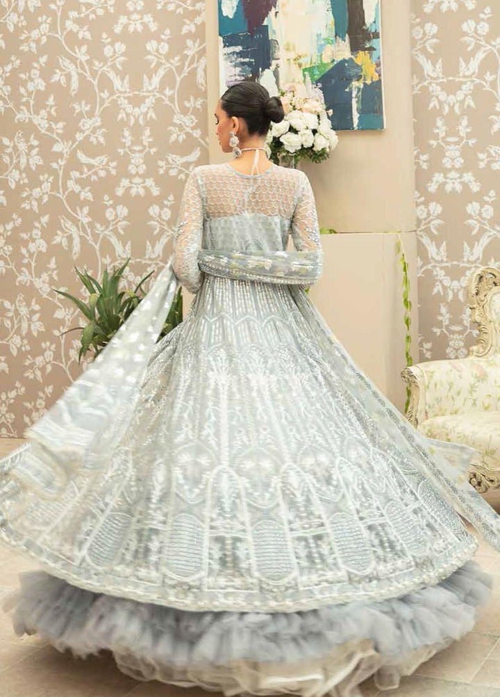 Inayat Embroidered Net Suits Unstitched 4 Piece IN21LW ILW-03 BUTTERCUP - Luxury Formals Collection