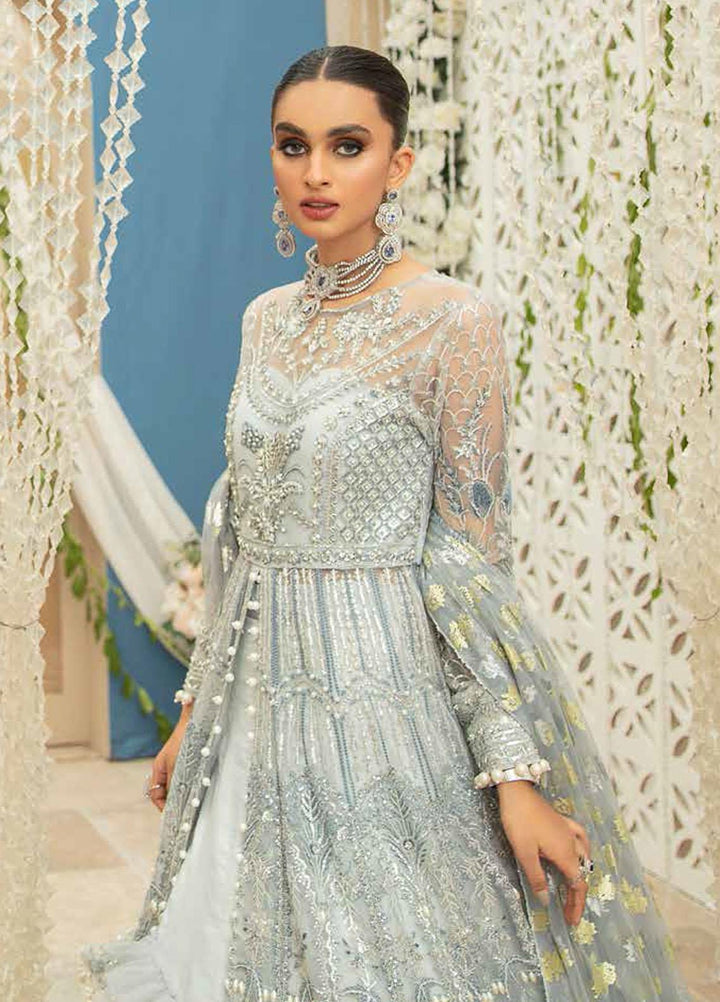 Inayat Embroidered Net Suits Unstitched 4 Piece IN21LW ILW-03 BUTTERCUP - Luxury Formals Collection