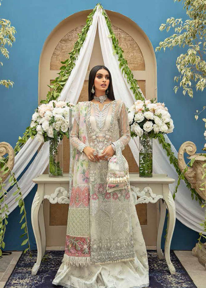 Inayat Embroidered Net Suits Unstitched 4 Piece IN21LW ILW-04 JASMINE - Luxury Formals Collection