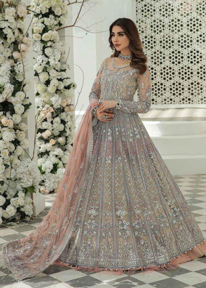 Inayat Embroidered Organza Suits Unstitched 3 Piece IN22LW 02 Fleur - Luxury Wedding Collection