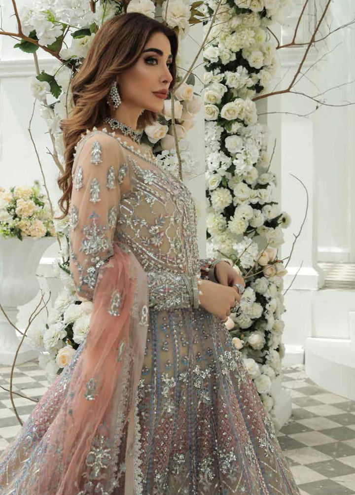 Inayat Embroidered Organza Suits Unstitched 3 Piece IN22LW 02 Fleur - Luxury Wedding Collection