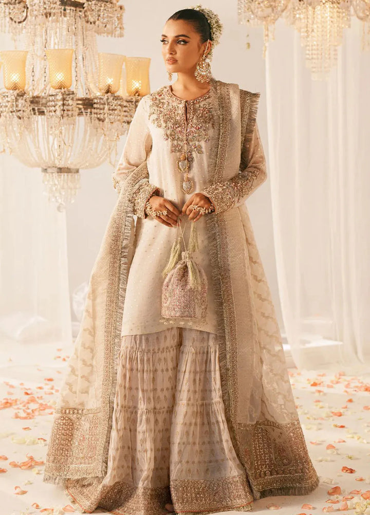 Inayat Pret Embroidered Zari Chiffon 3 Piece Suit Gulnar