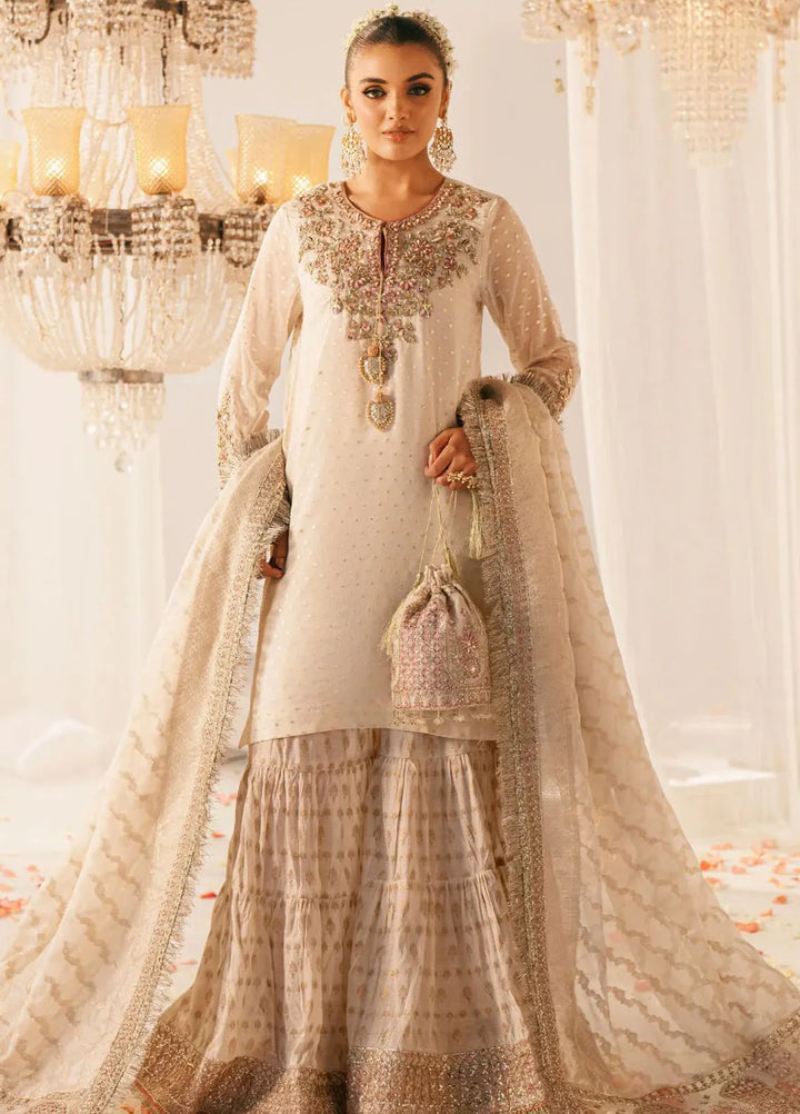 Inayat Pret Embroidered Zari Chiffon 3 Piece Suit Gulnar