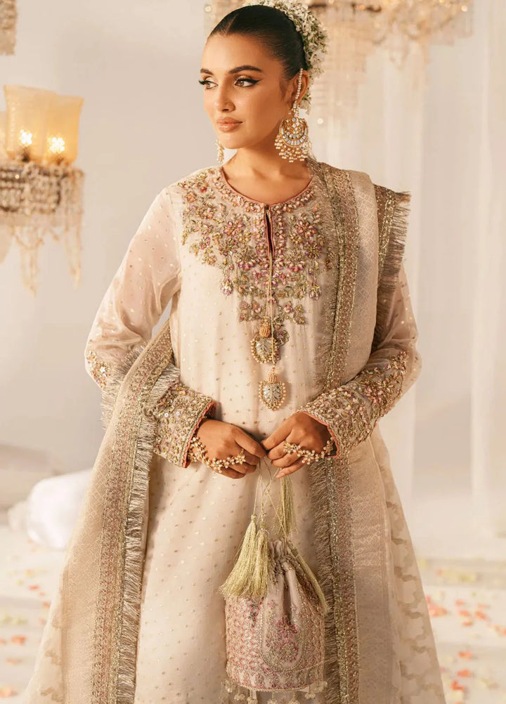 Inayat Pret Embroidered Zari Chiffon 3 Piece Suit Gulnar