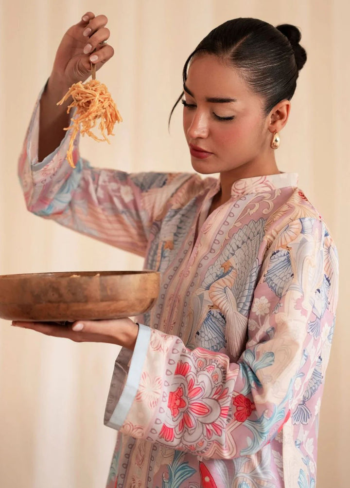 Inayat Pret Printed Silk 2 Piece Suit Stardust