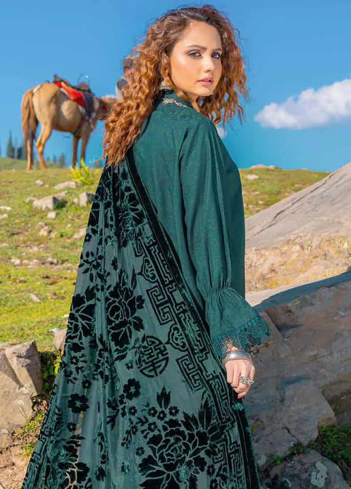 Insia By Riaz Arts Embroidered Wool Suit Unstitched 3 Piece RA24I D-01 - Winter Collection