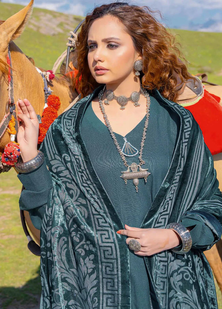 Insia By Riaz Arts Embroidered Wool Suit Unstitched 3 Piece RA24I D-05 - Winter Collection