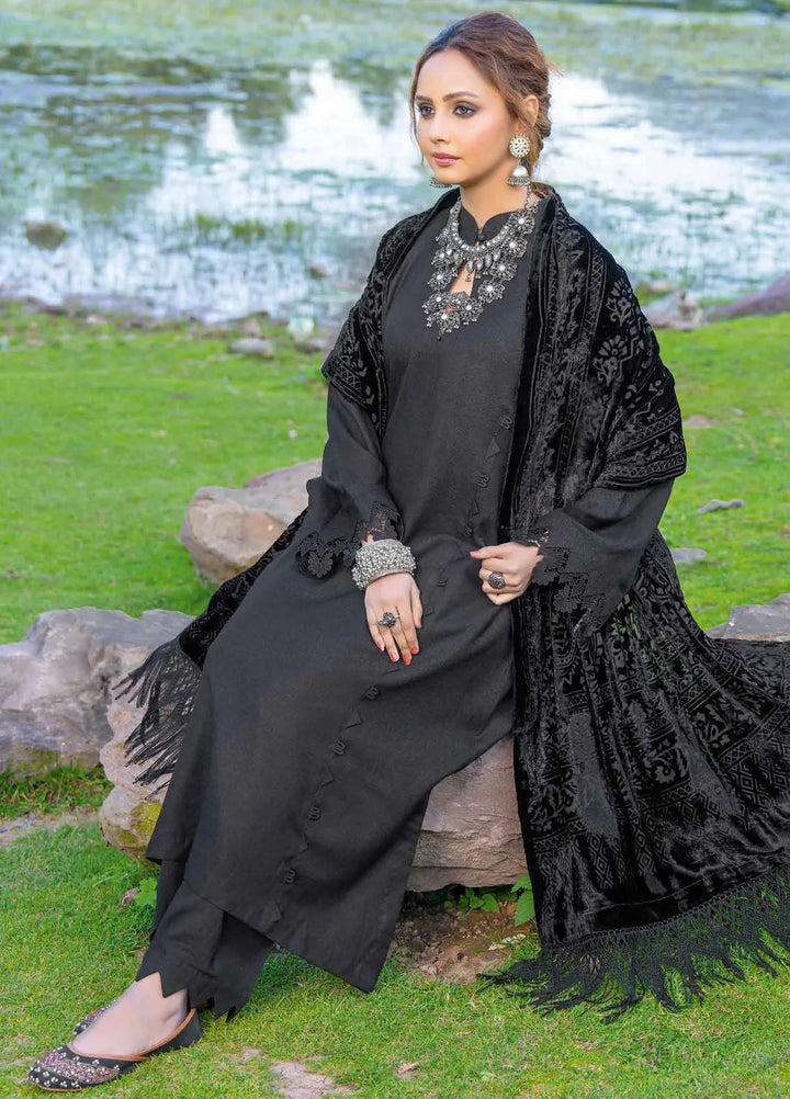 Insia By Riaz Arts Embroidered Wool Suit Unstitched 3 Piece RA24I D-07 - Winter Collection