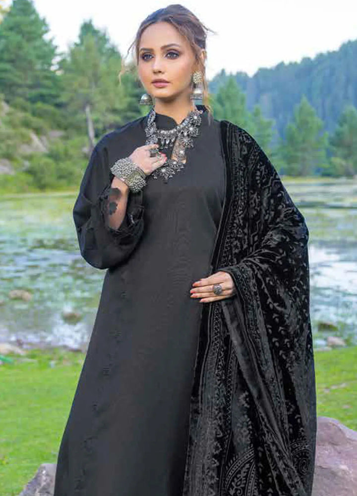 Insia By Riaz Arts Embroidered Wool Suit Unstitched 3 Piece RA24I D-07 - Winter Collection
