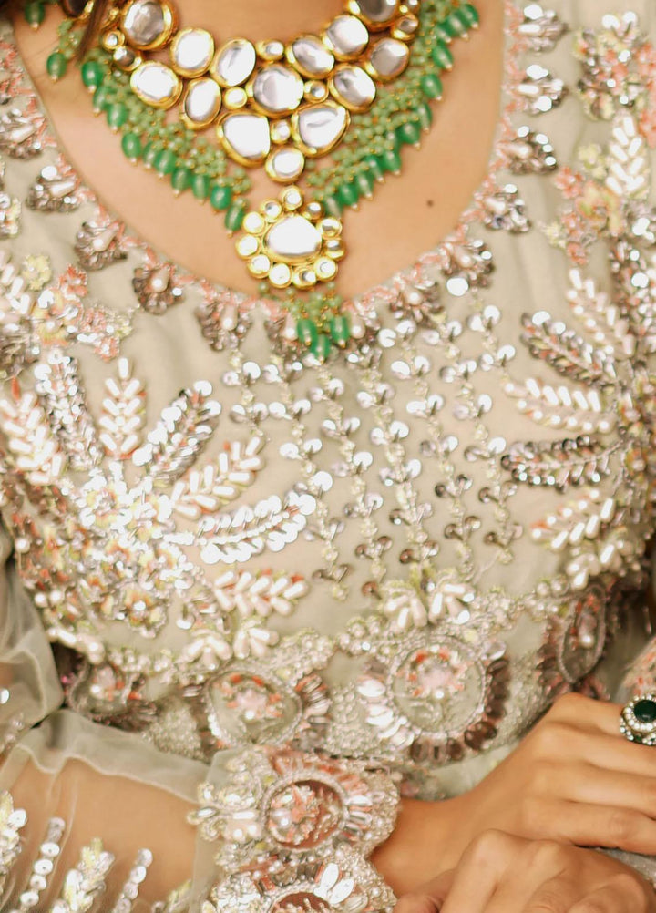 Insiya Clothing Embroidered Net Suits Unstitched 3 Piece INS23WF Design Code 01 - Festive Collection