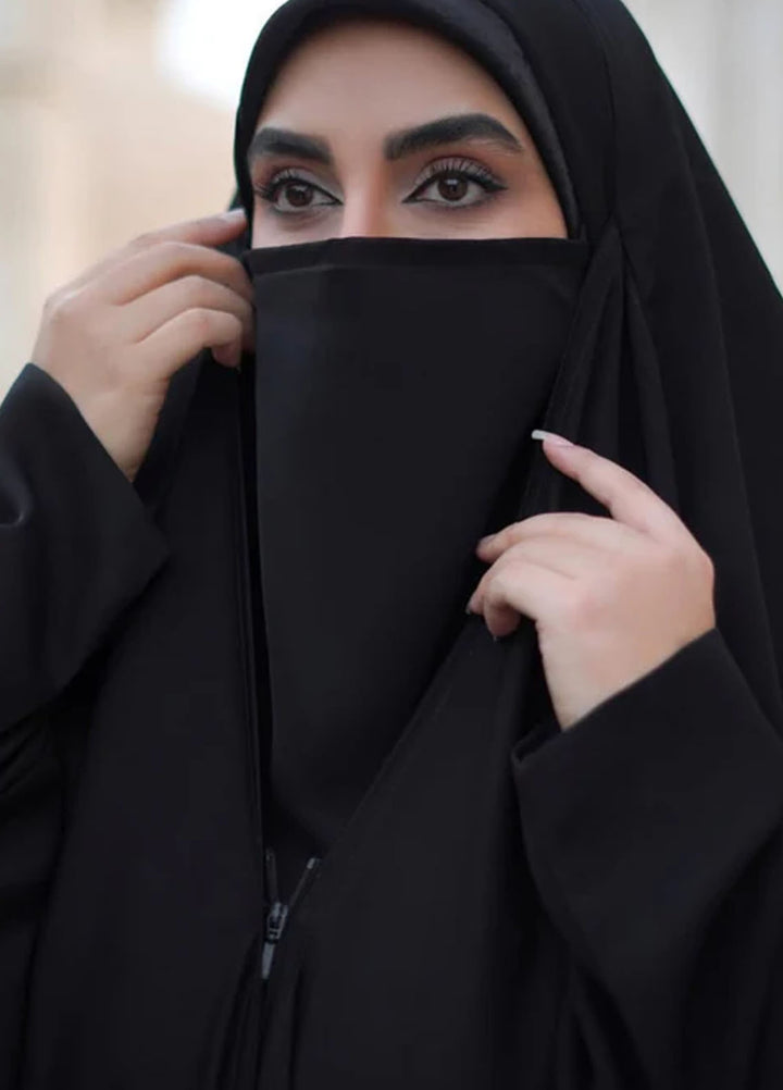 Insiya Pret Solid Georgette Irani Chadar With Sleeves REQ2255