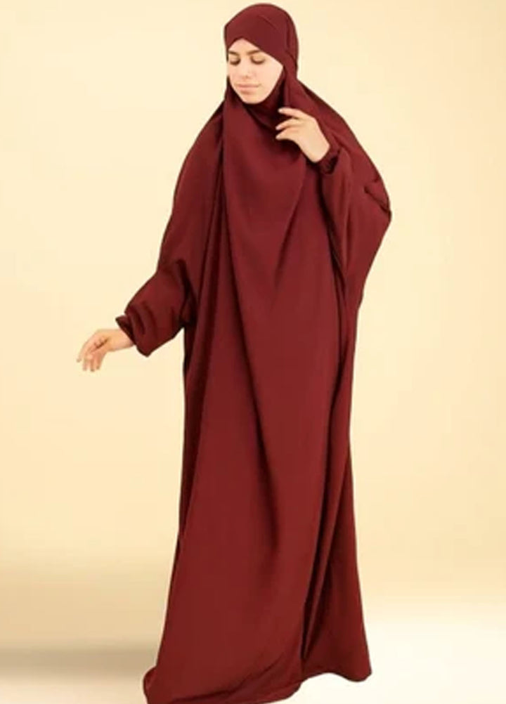 Insiya Pret Solid Nidha Namaz Chadar With Sleeves ZBF1580