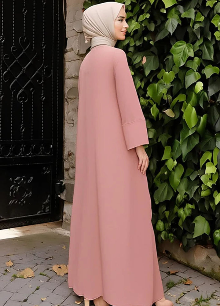 Insiya Pret Solid Swiss Lawn Abaya QZD0837