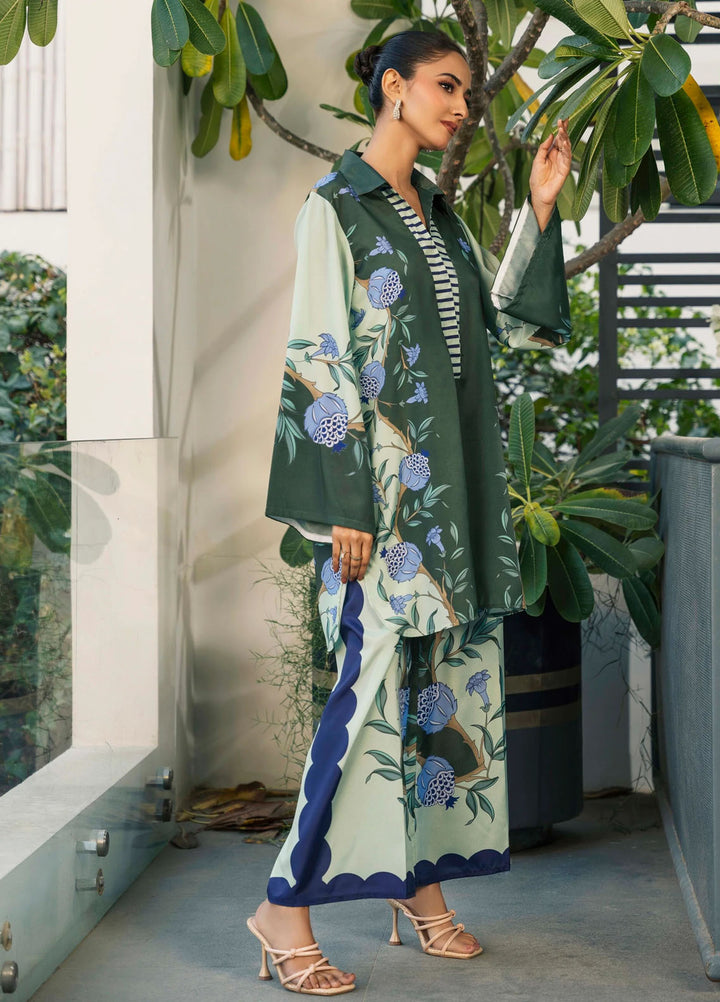 Ira by Miras Pret Printed Silk 2 Piece Suit Ally