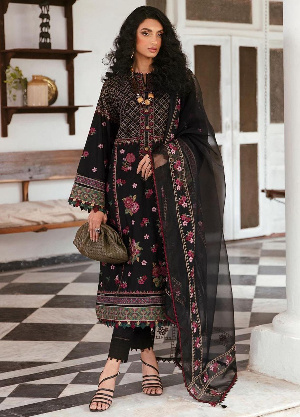 Iris by Jazmin Embroidered Lawn Suits Unstitched 3 Piece JZ25IL D-06 - Summer Collection main image 1