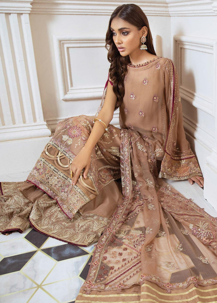 Isfahan by Xenia Formals Embroidered Chiffon Suits Unstitched 3 Piece XF21IF 06-MENNAL - Luxury Collection