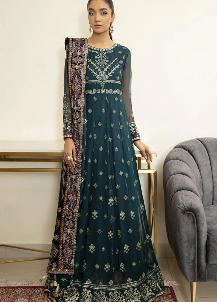 Isfahan by Xenia Formals Embroidered Chiffon Suits Unstitched 3 Piece MEHZA XFR-21-299 - Luxury Collection