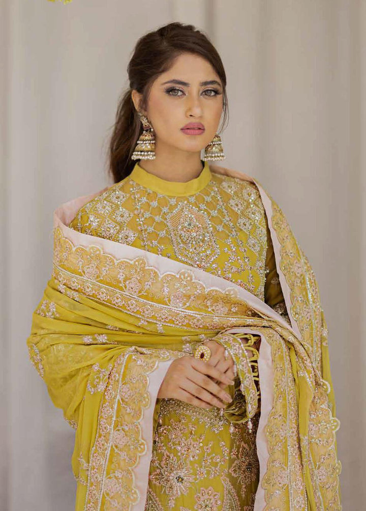 Ishq Aatish by Emaan Adeel Embroidered Chiffon Suits Unstitched 3 Piece EA23IA AT-06 - Luxury Collection
