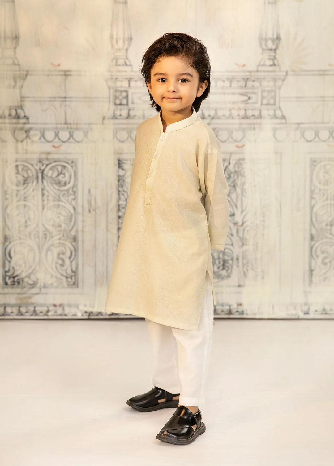 Istor Cotton Formal Kurta Pajama for Kid - IST-37-OffWhite