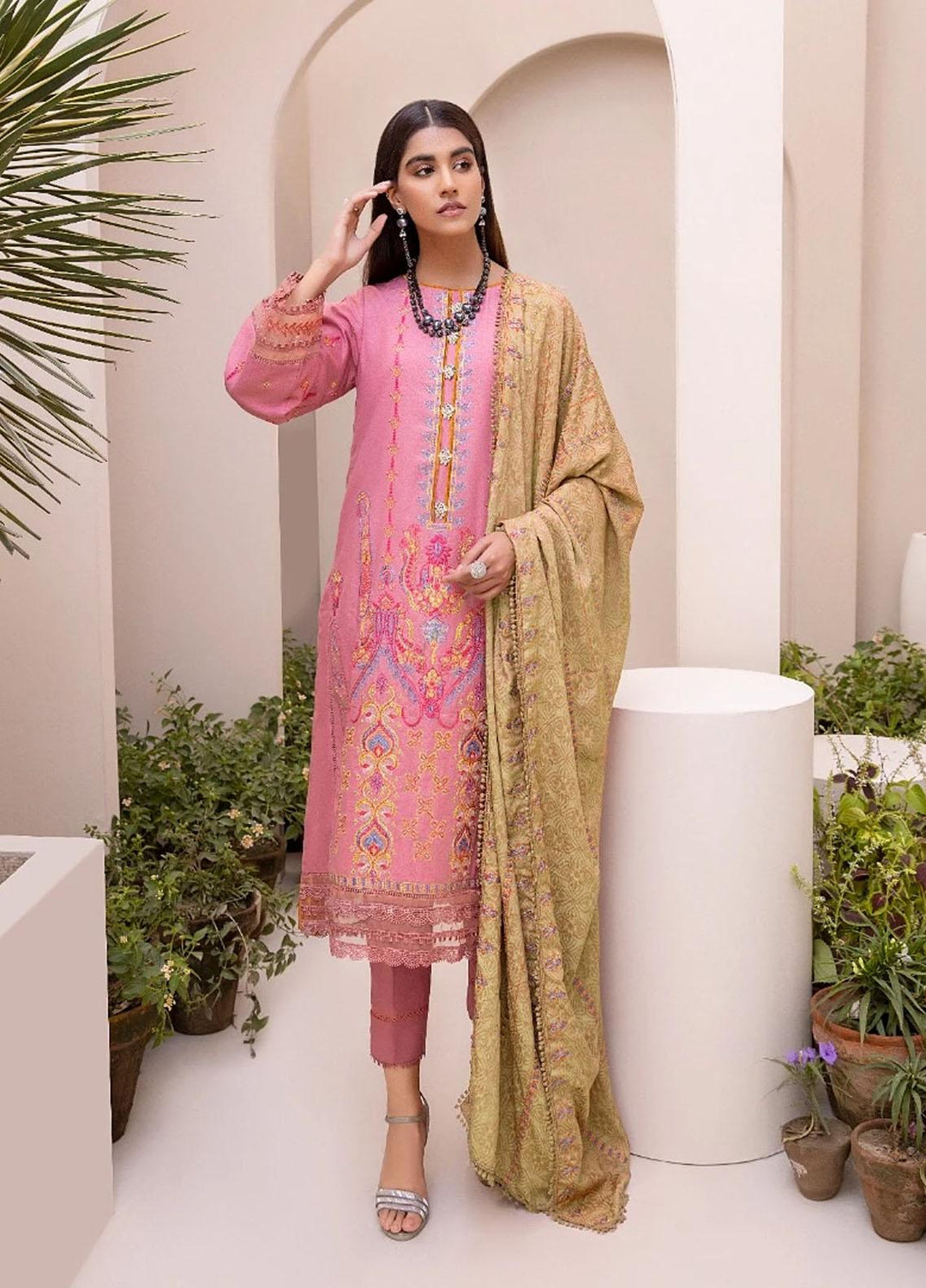Ittehad Textiles Embroidered Silk Karandi Suits Unstitched 3 Piece IT21FPS PRS-KAYIYB - Winter Collection