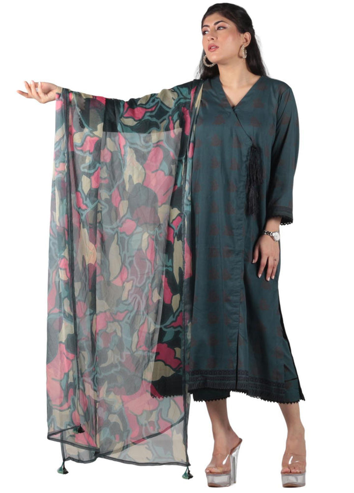 Vibgyor Fashion Pret Printed Lawn 3 Piece Suit D5-C2-23S ZEYA GREEN