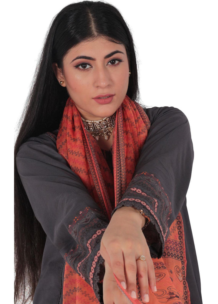 Vibgyor Fashion Pret Printed Lawn 3 Piece Suit D9-23S RUYA GREY