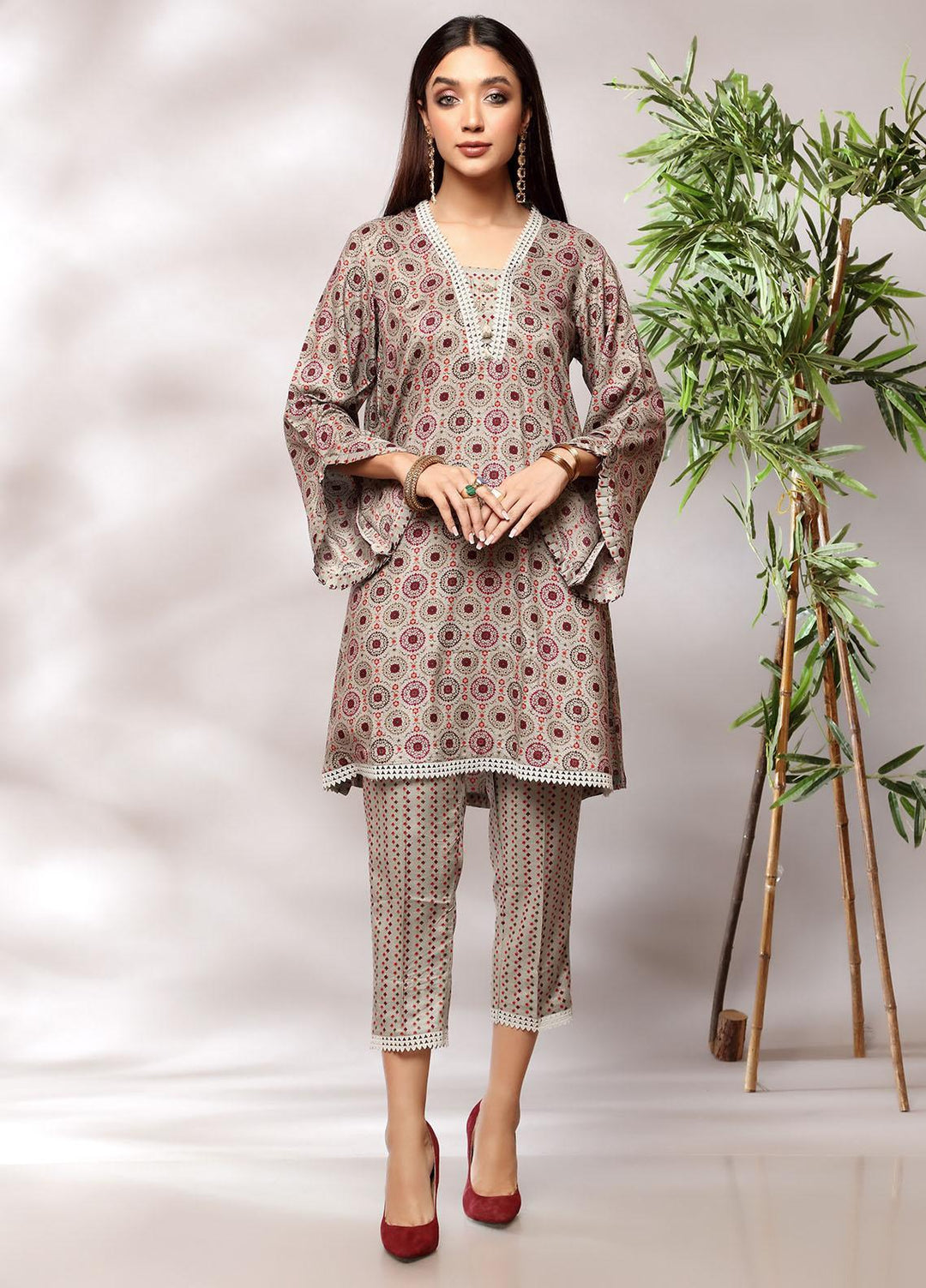 Heena By Ittehad Textiles Printed Linen Suits Unstitched 2 Piece ITD21H 1901-B - Winter Collection