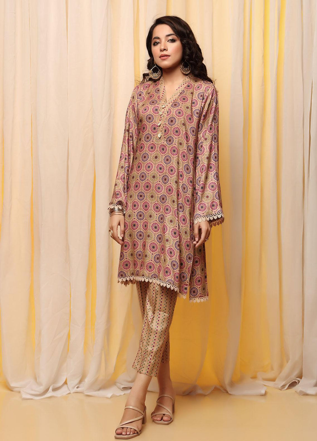 Heena By Ittehad Textiles Printed Linen Suits Unstitched 2 Piece ITD21H 1901-C - Winter Collection