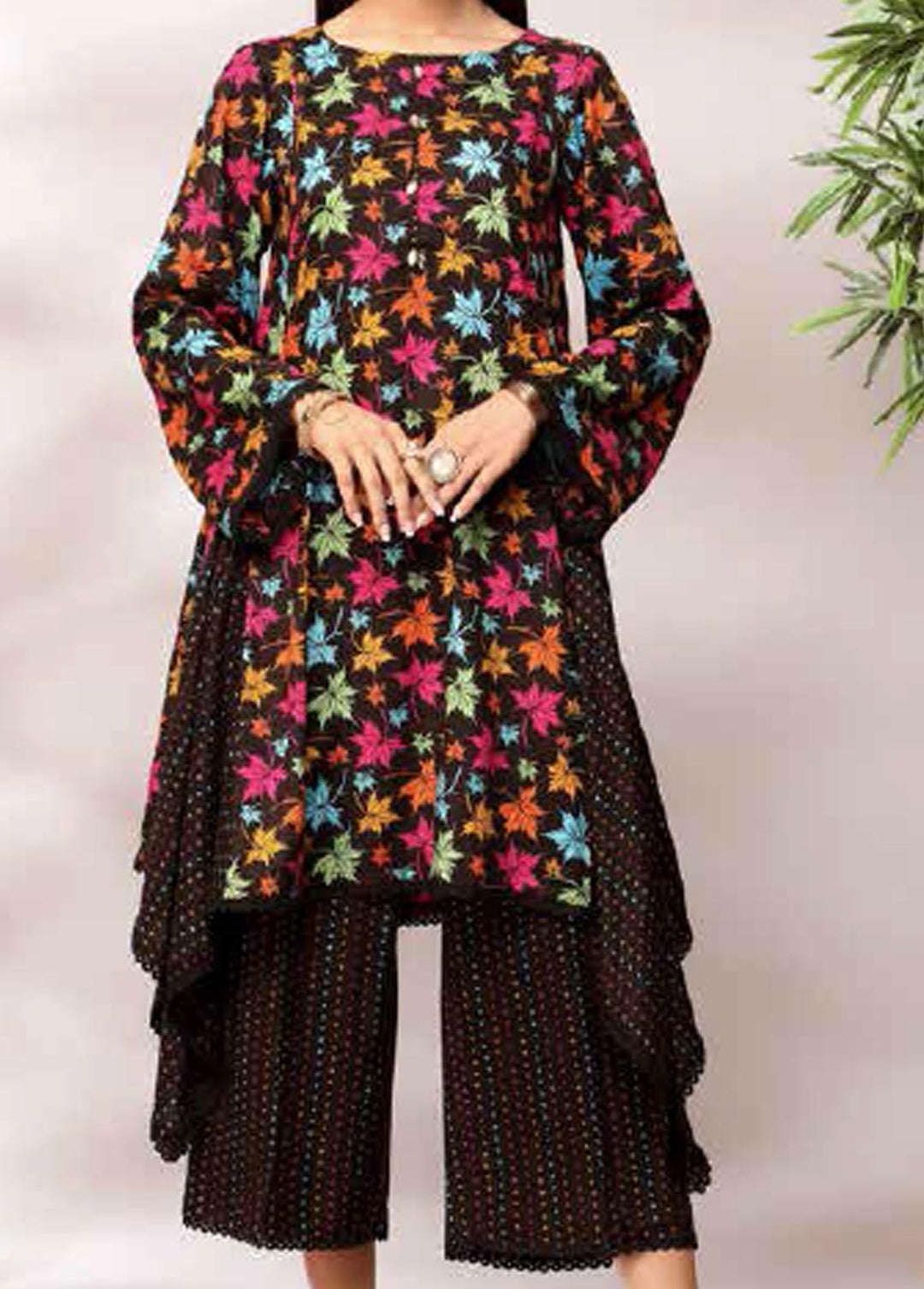 Heena By Ittehad Textiles Printed Linen Suits Unstitched 2 Piece ITD21H 1902-A - Winter Collection