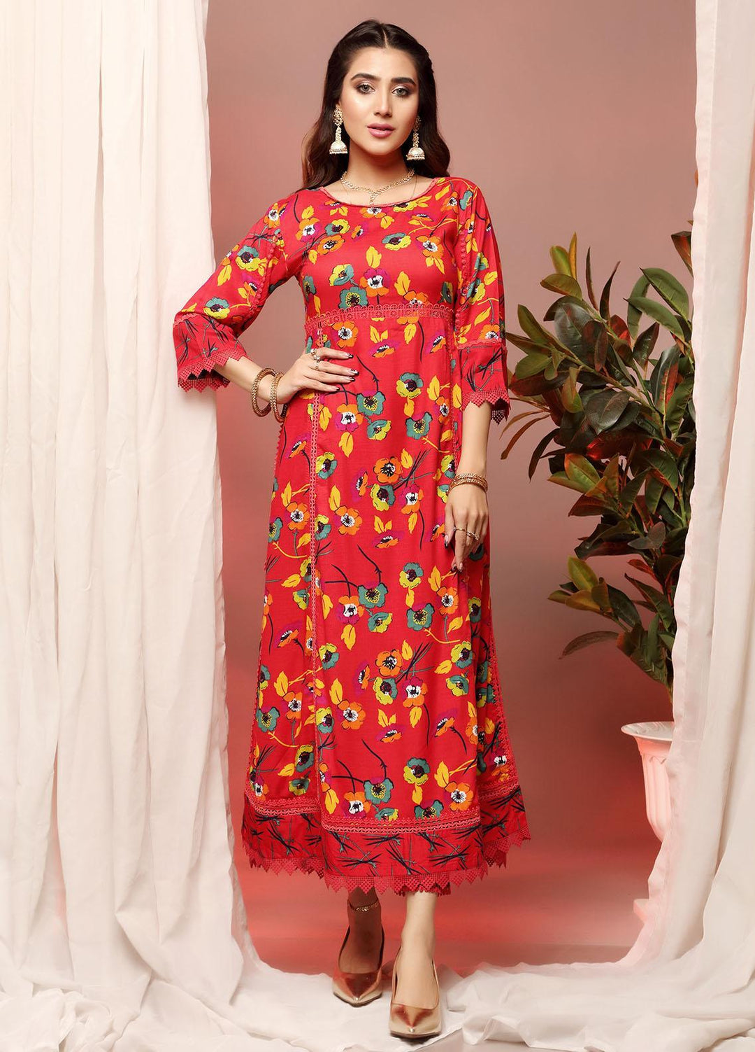 Heena By Ittehad Textiles Printed Linen Suits Unstitched 2 Piece ITD21H 1903-A - Winter Collection