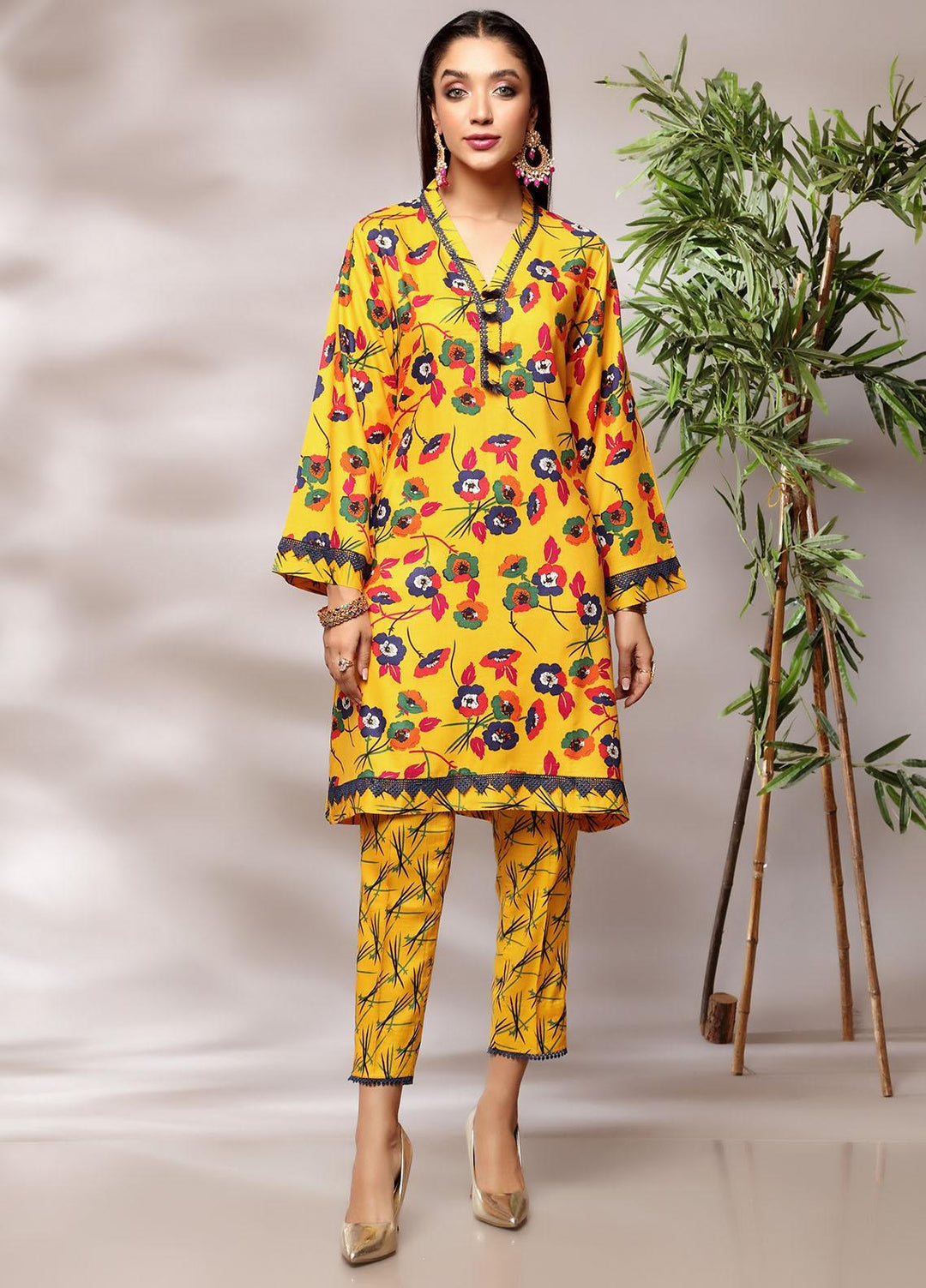 Heena By Ittehad Textiles Printed Linen Suits Unstitched 2 Piece ITD21H 1903-C - Winter Collection