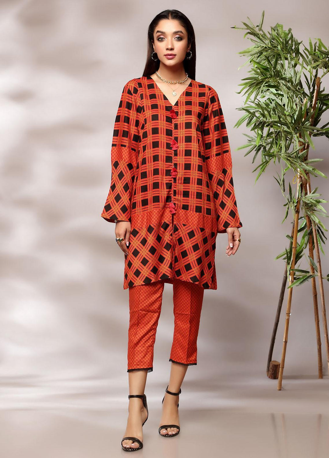 Heena By Ittehad Textiles Printed Linen Suits Unstitched 2 Piece ITD21H 1904-B - Winter Collection