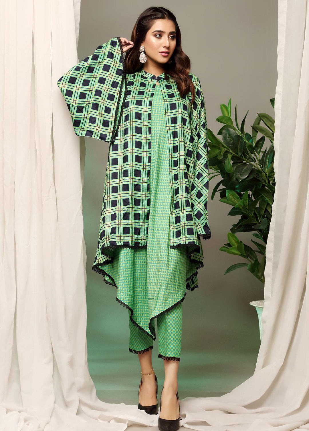 Heena By Ittehad Textiles Printed Linen Suits Unstitched 2 Piece ITD21H 1904-C - Winter Collection