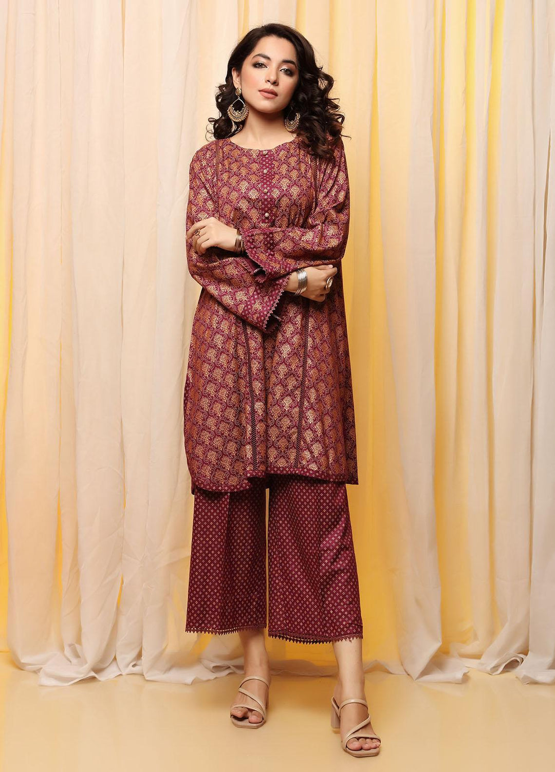 Heena By Ittehad Textiles Printed Linen Suits Unstitched 2 Piece ITD21H 1907-A - Winter Collection