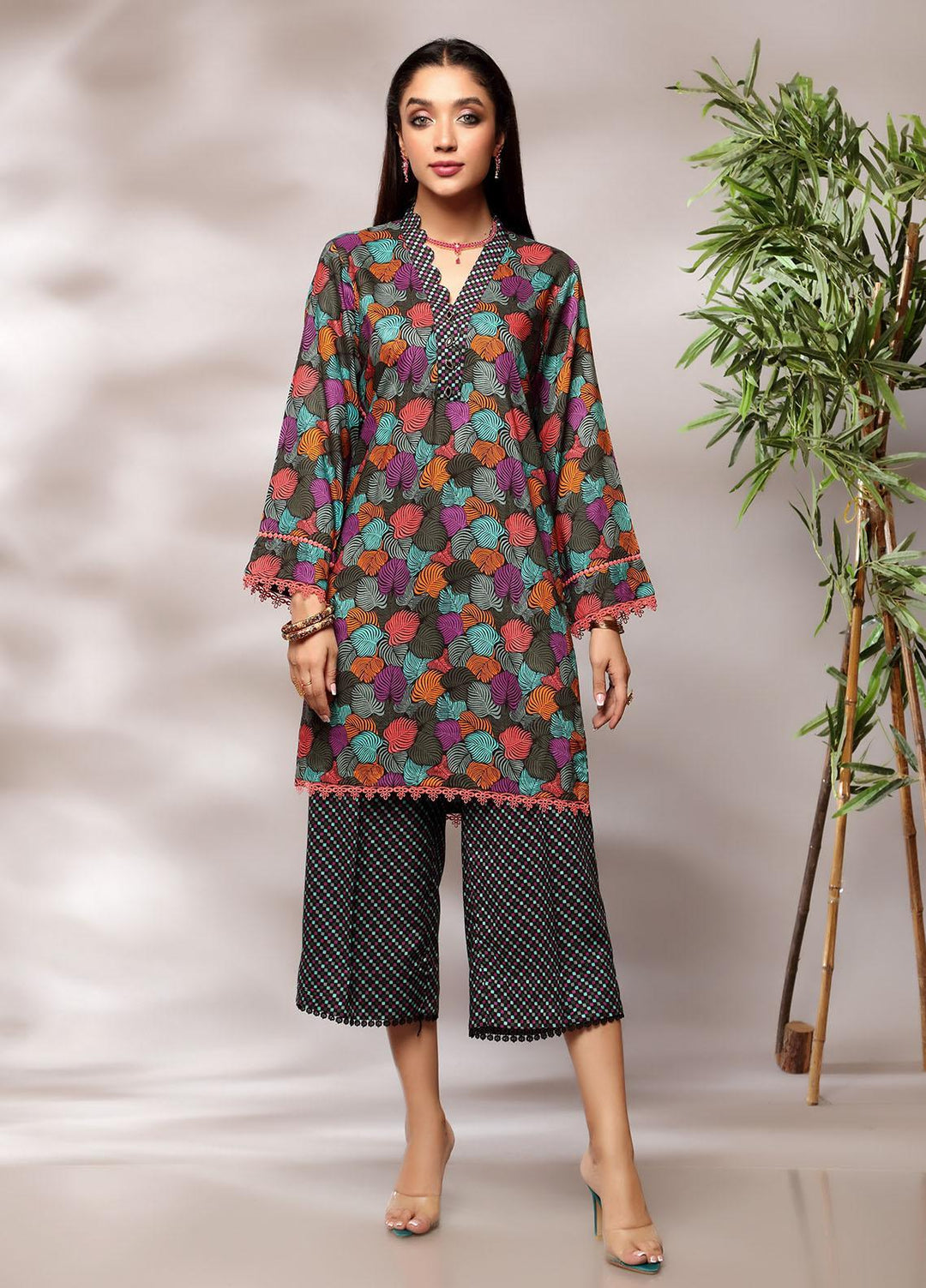 Heena By Ittehad Textiles Printed Linen Suits Unstitched 2 Piece ITD21H 1908-B - Winter Collection