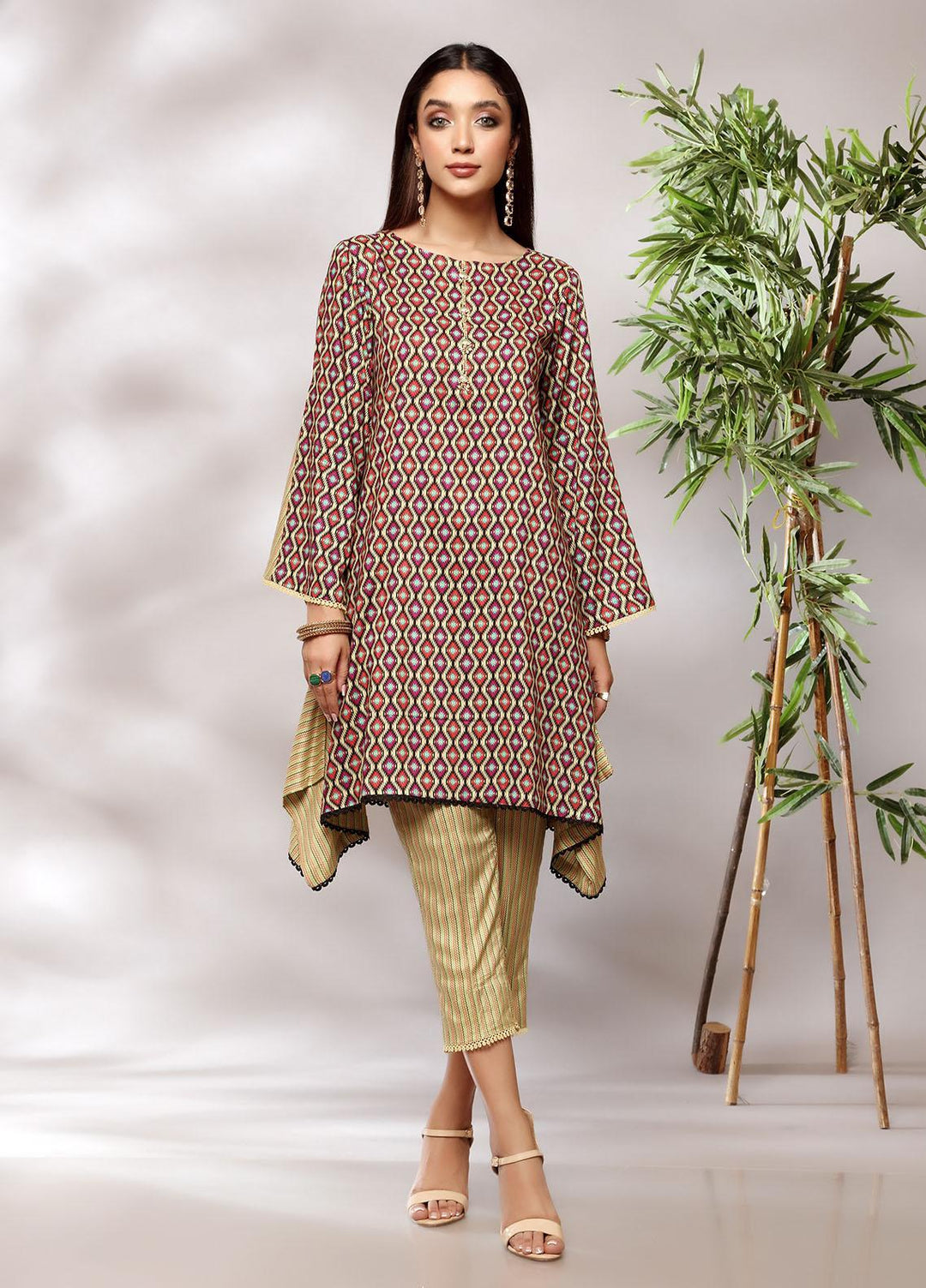Heena By Ittehad Textiles Printed Linen Suits Unstitched 2 Piece ITD21H 1909-A - Winter Collection