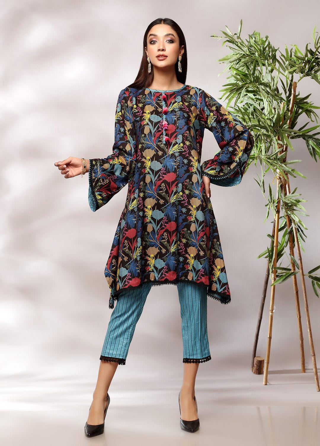 Heena By Ittehad Textiles Printed Linen Suits Unstitched 2 Piece ITD21H 1911-B - Winter Collection