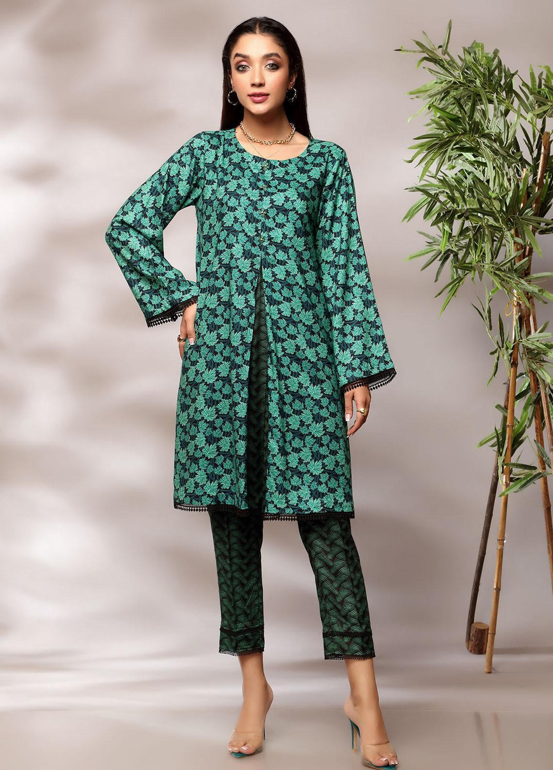 Heena By Ittehad Textiles Printed Linen Suits Unstitched 2 Piece ITD21H 1912-B - Winter Collection