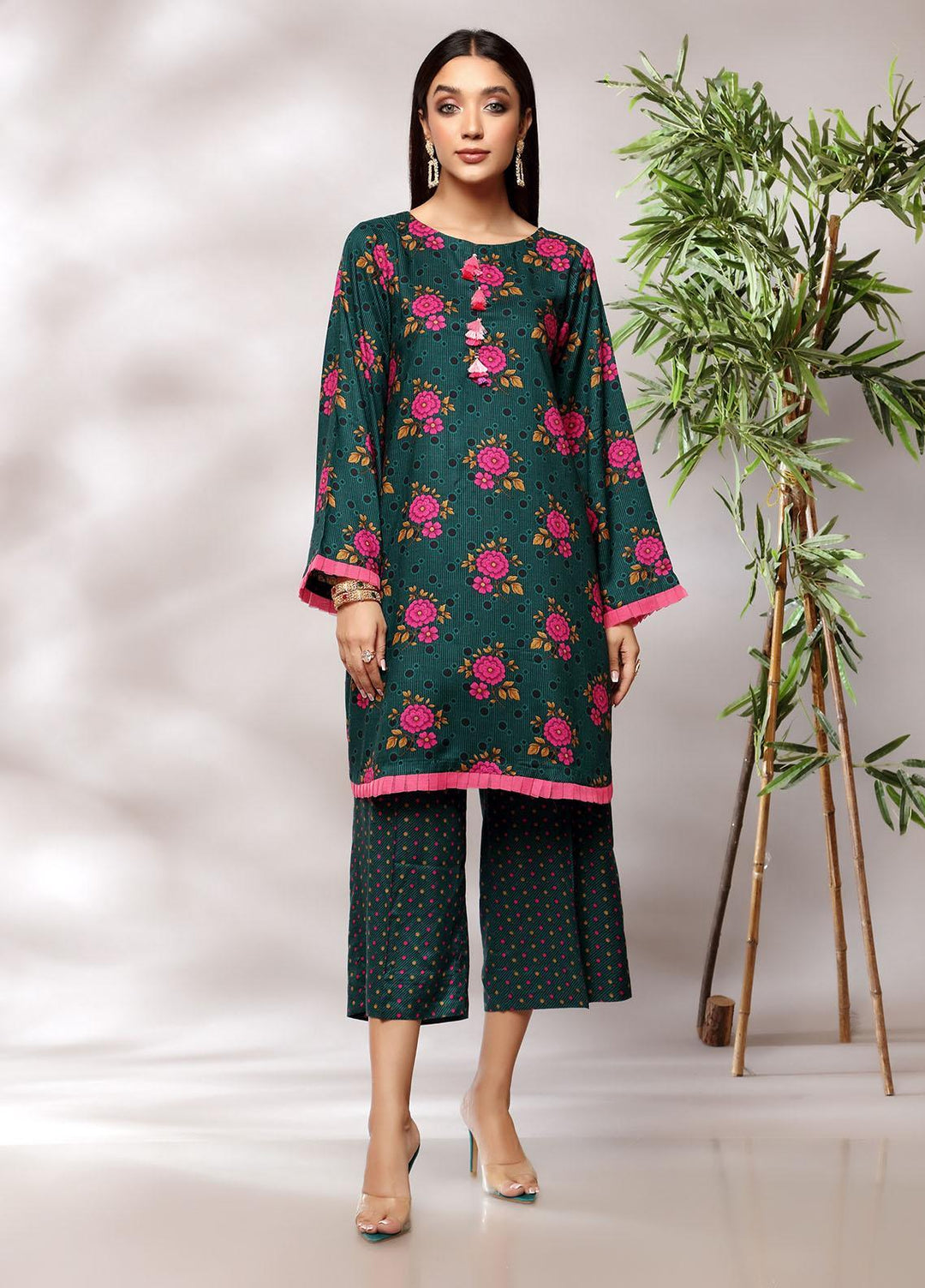 Heena By Ittehad Textiles Printed Linen Suits Unstitched 2 Piece ITD21H 1913-B - Winter Collection