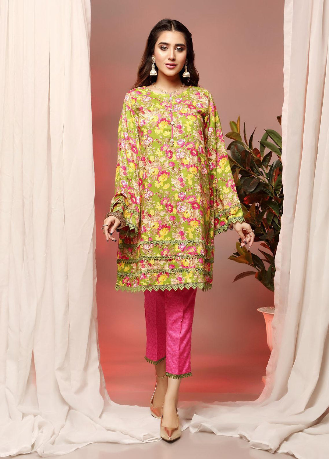 Heena By Ittehad Textiles Printed Linen Suits Unstitched 2 Piece ITD21H 1914-A - Winter Collection