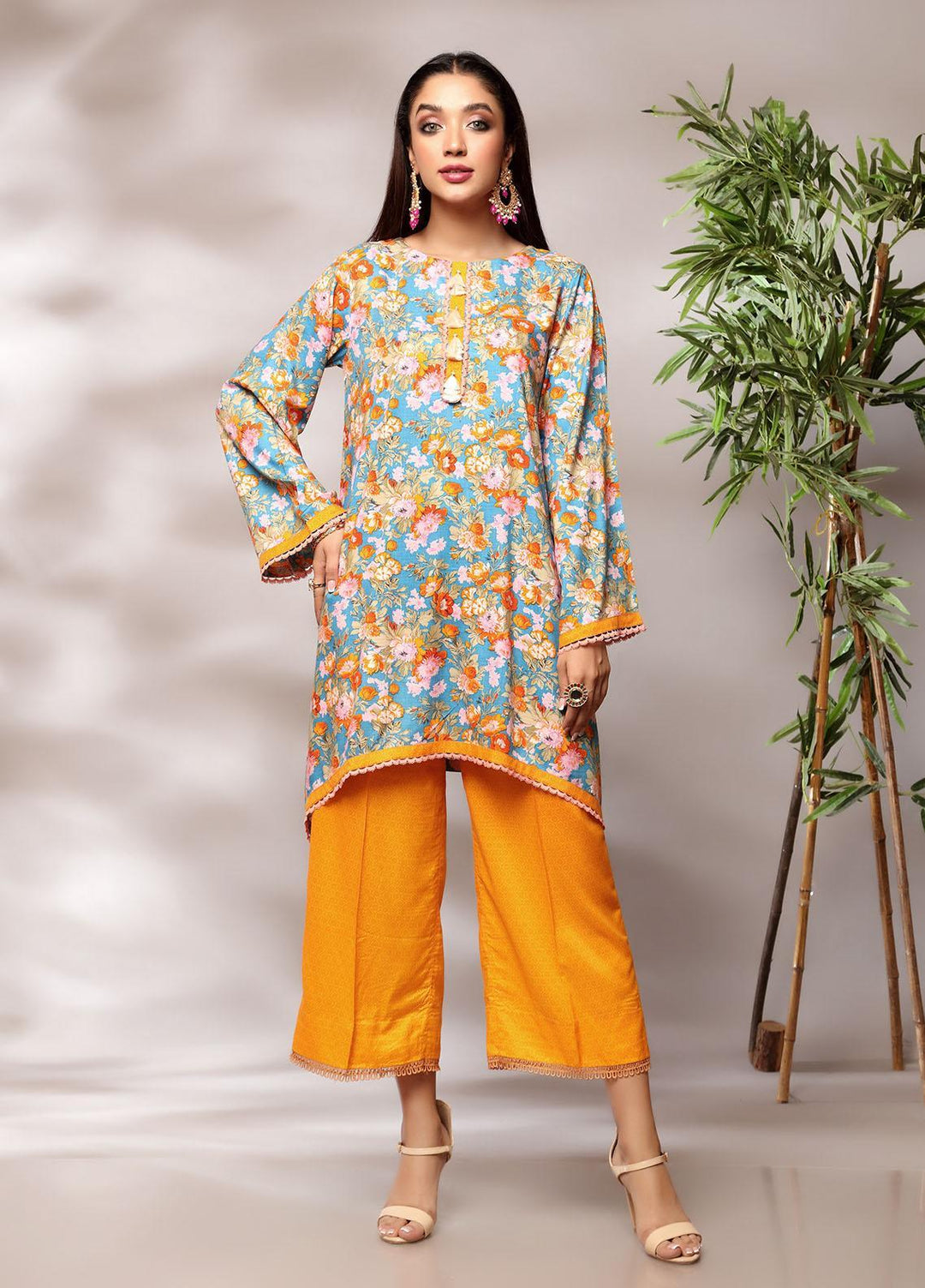 Heena By Ittehad Textiles Printed Linen Suits Unstitched 2 Piece ITD21H 1914-B - Winter Collection
