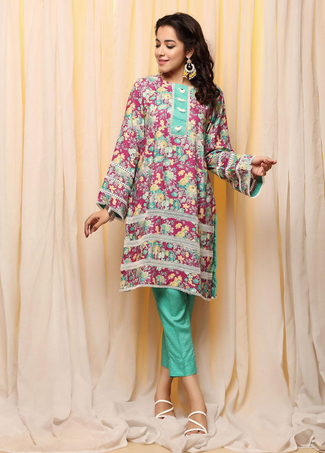 Heena By Ittehad Textiles Printed Linen Suits Unstitched 2 Piece ITD21H 1914-C - Winter Collection
