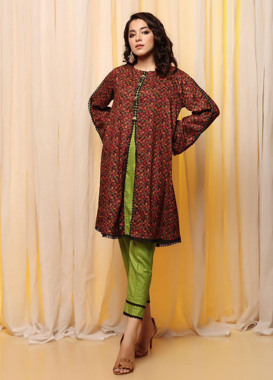 Heena By Ittehad Textiles Printed Linen Suits Unstitched 2 Piece ITD21H 1915-A - Winter Collection