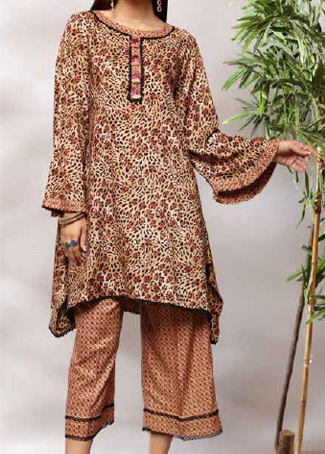 Heena By Ittehad Textiles Printed Linen Suits Unstitched 2 Piece ITD21H 1916-B - Winter Collection