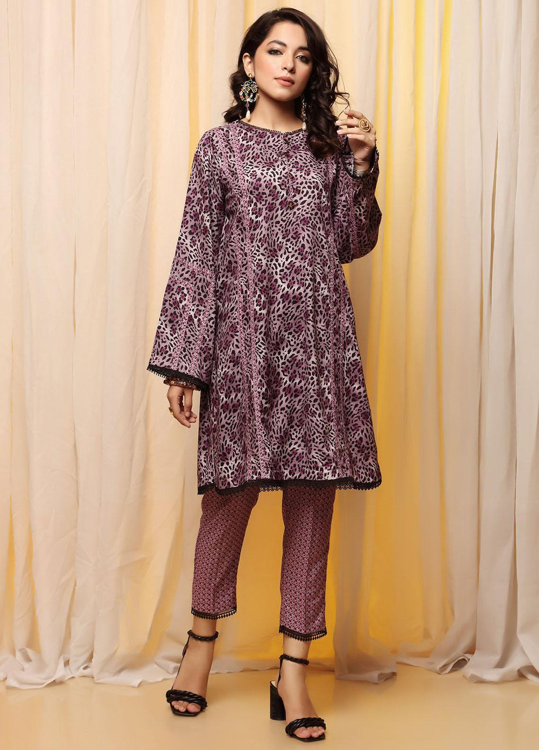 Heena By Ittehad Textiles Printed Linen Suits Unstitched 2 Piece ITD21H 1916-C - Winter Collection