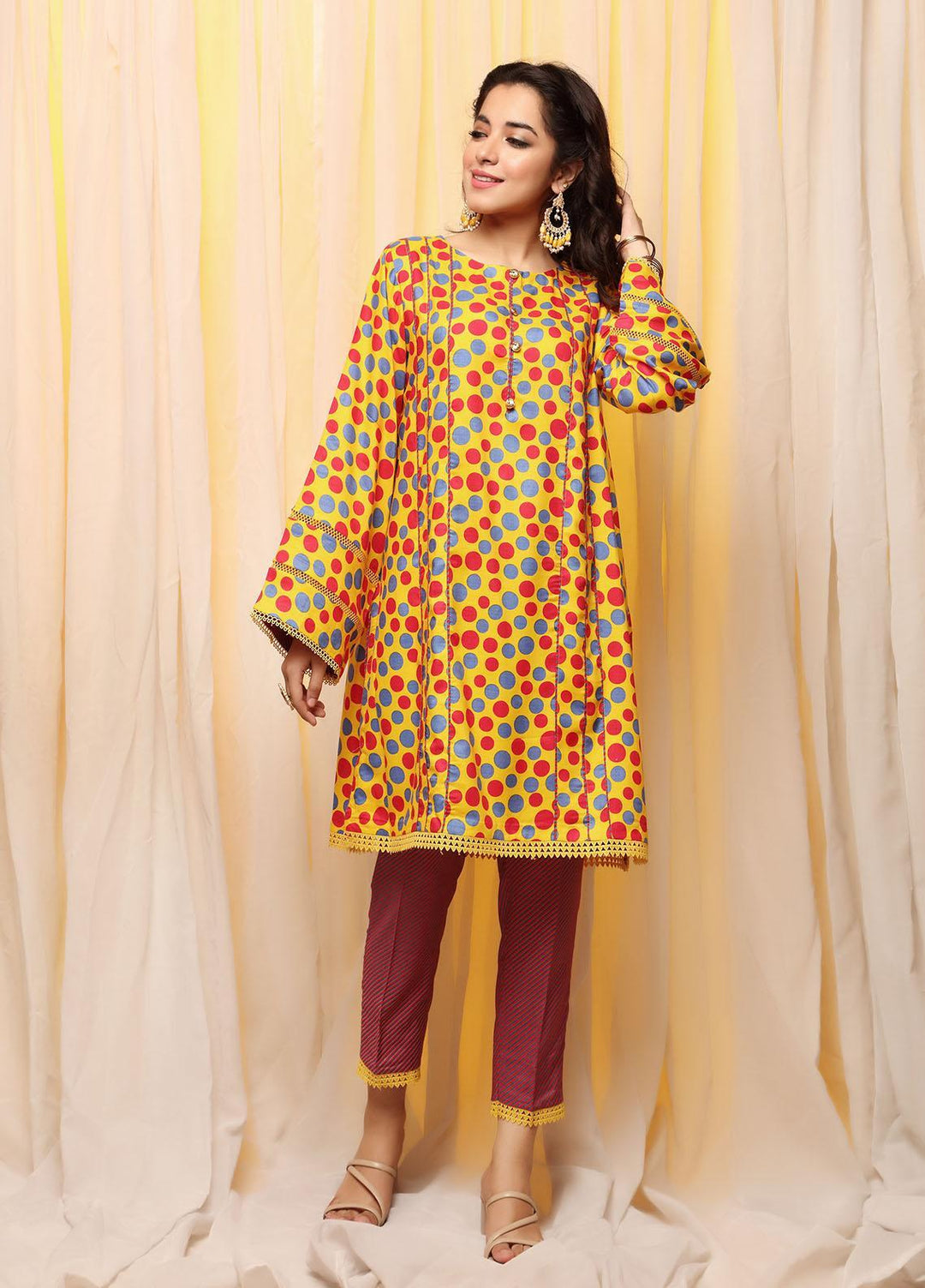 Heena By Ittehad Textiles Printed Linen Suits Unstitched 2 Piece ITD21H 1918-A - Winter Collection