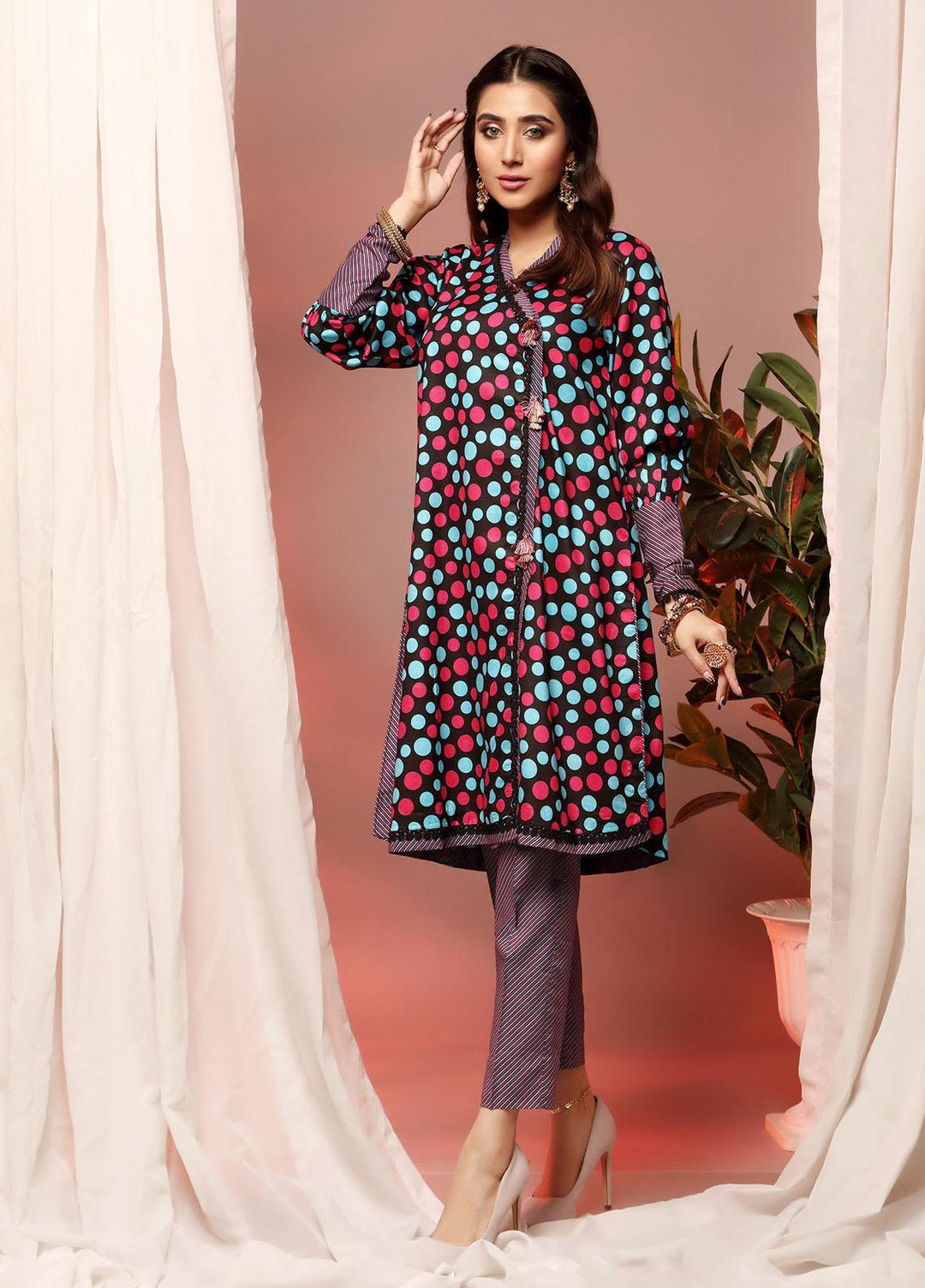 Heena By Ittehad Textiles Printed Linen Suits Unstitched 2 Piece ITD21H 1918-B - Winter Collection