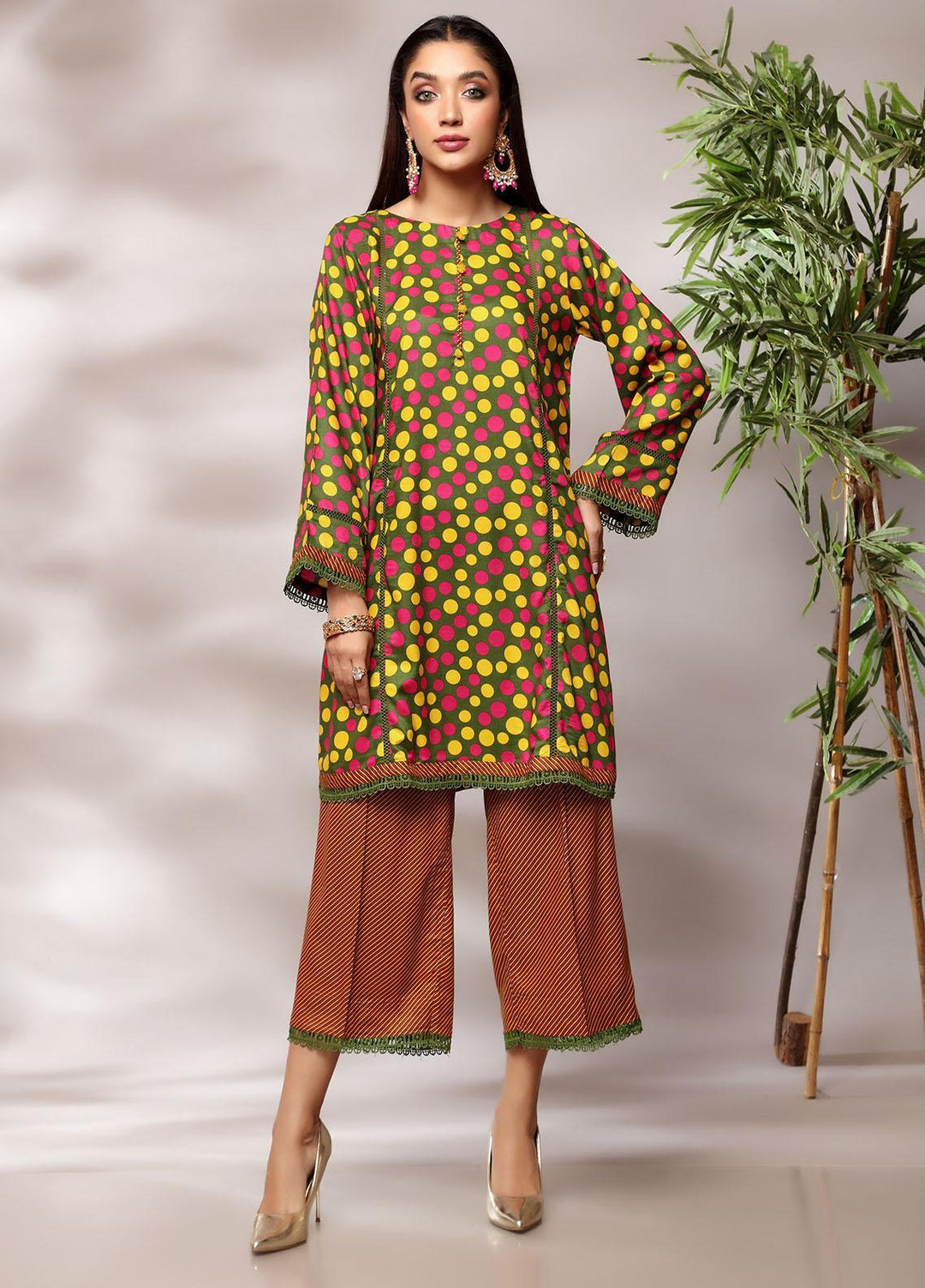 Heena By Ittehad Textiles Printed Linen Suits Unstitched 2 Piece ITD21H 1918-C - Winter Collection